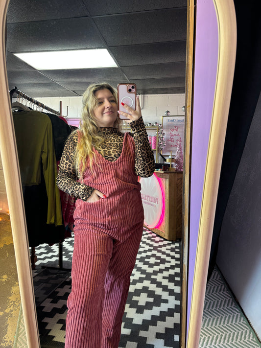 NP70513-Cozy Soft Corduroy Jumpsuits