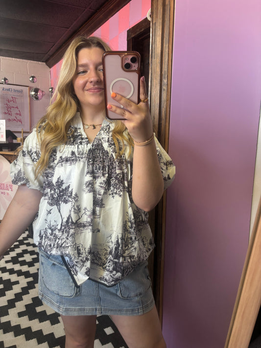 Black and white top!