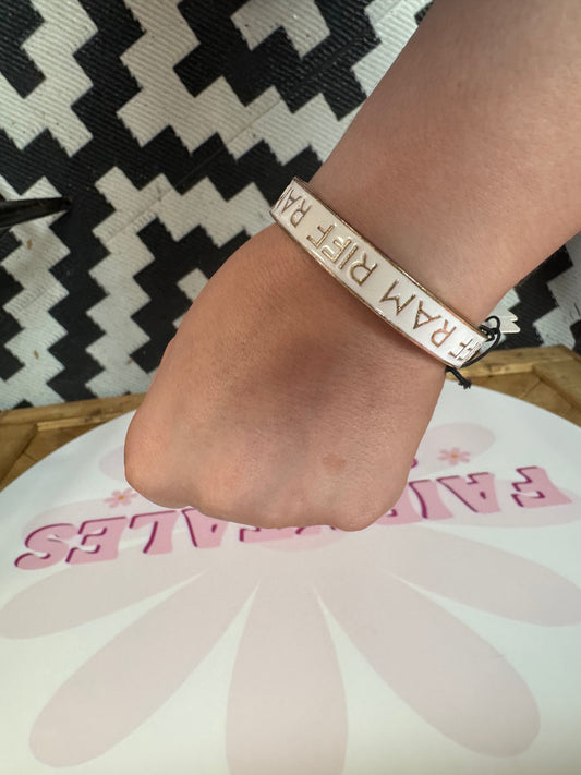 White TCU Bracelet